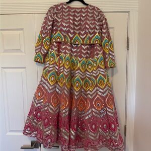 Pink embroidered lehenga